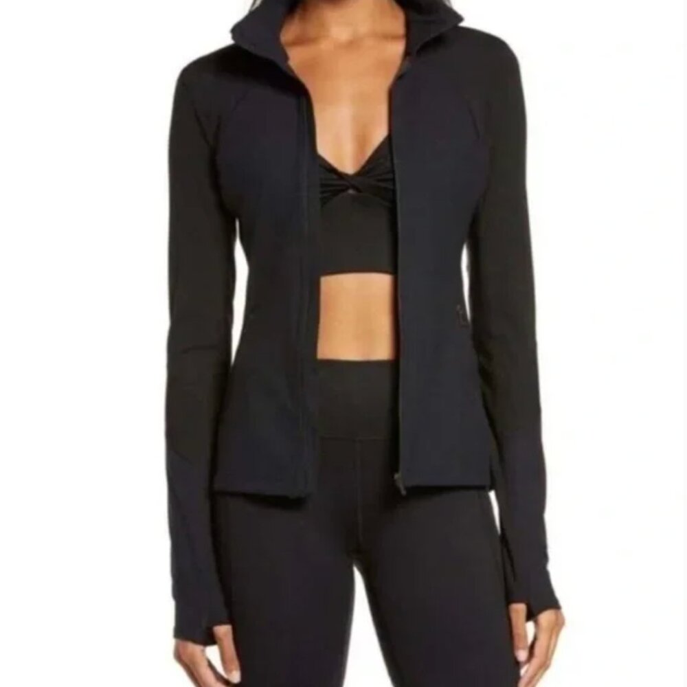 ZELLA Women's Live In Black Zip Up Performance Jacket Size S